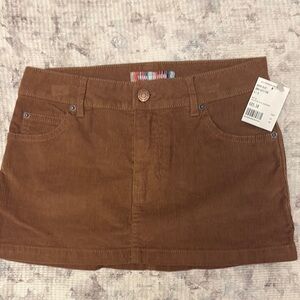 Urban Outfitters Brown Corduroy Mini Skirt